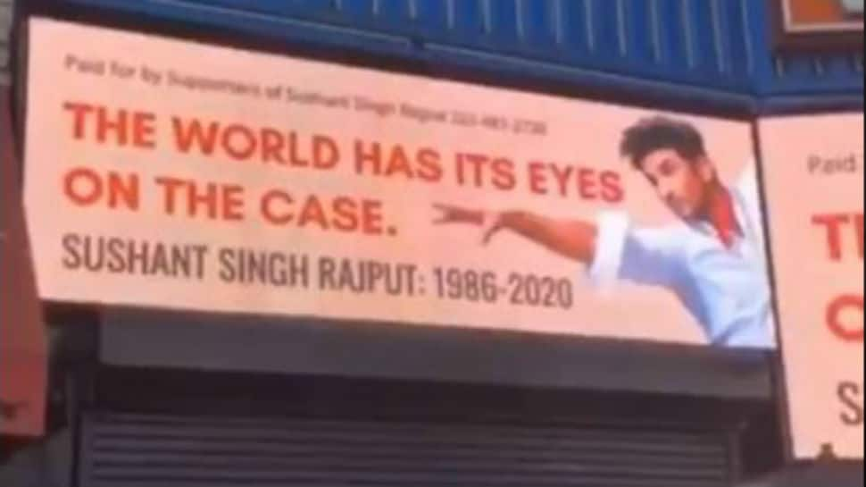 Sushant Singh Rajput gets a billboard in Hollywood, see sister Shweta Singh Kirti&#039;s post