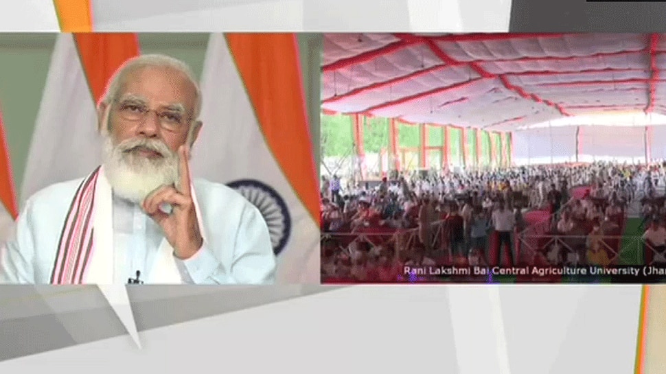 PM Narendra Modi inaugurates Agricultural University building in Jhansi via video conferencing