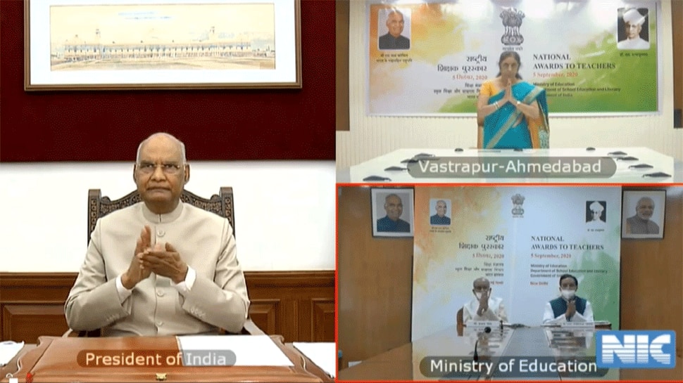 President Ram Nath Kovind honours teachers with National Teachers Award 2020 in a virtual ceremony