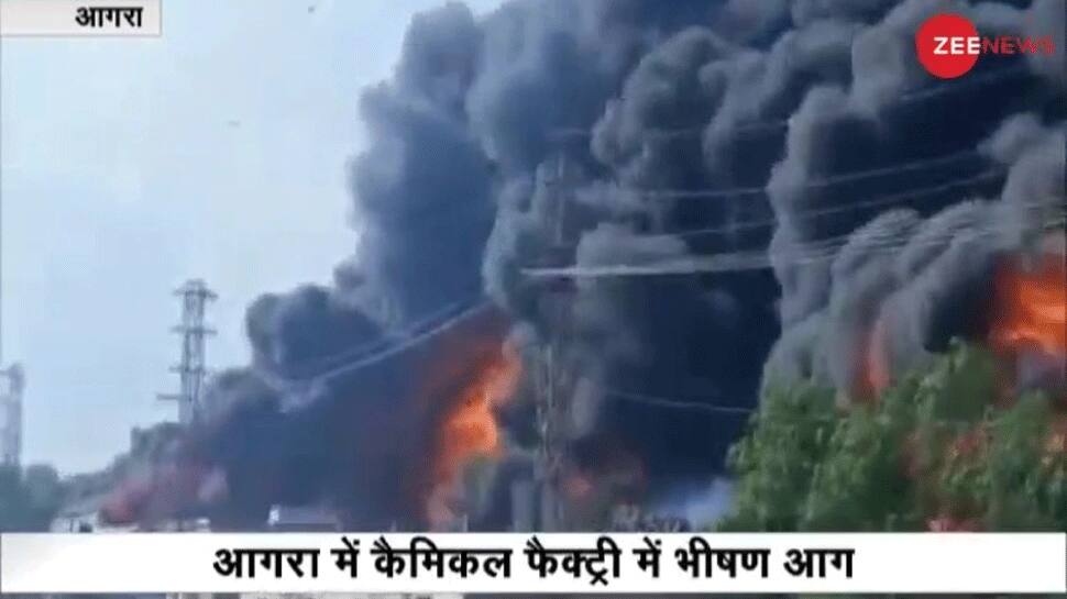 Major fire breaks out at chemical factory in Uttar Pradesh&#039;s Agra; several fire brigade officials on spot