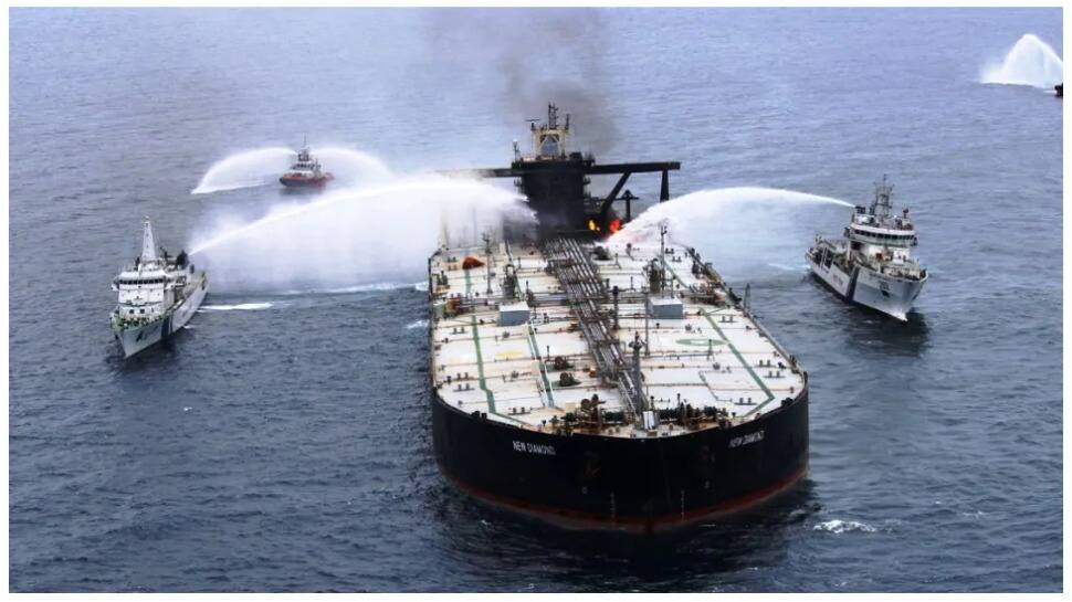Oil slick near MT New Diamond is from explosion, not cargo hold, say sources Oil slick near MT New Diamond is from explosion, not cargo hold, say sources