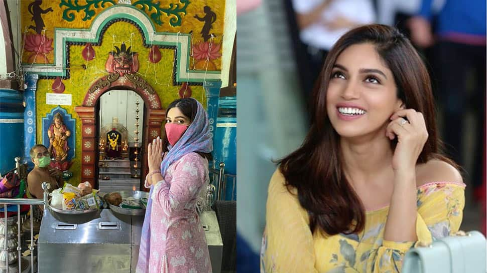 Bhumi Pednekar does a temple pilgrimage around her ancestral home in Goa – In pics