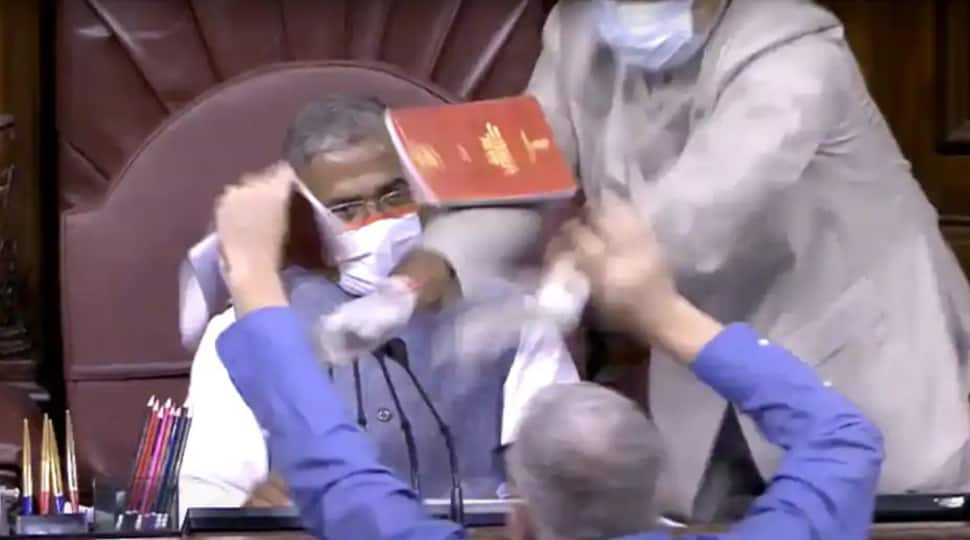 Derek O&#039;Brien, 7 other Opposition MPs suspended over Rajya Sabha ruckus on farm bills