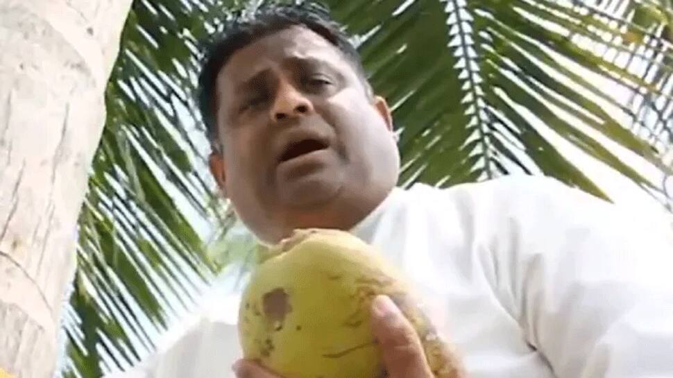 Sri Lanka&#039;s Minister of Coconut climbs tree to address press; here&#039;s why