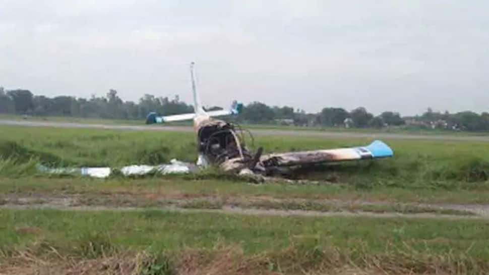 Pilot killed after trainer aircraft crashes in Uttar Pradesh&#039;s Azamgarh