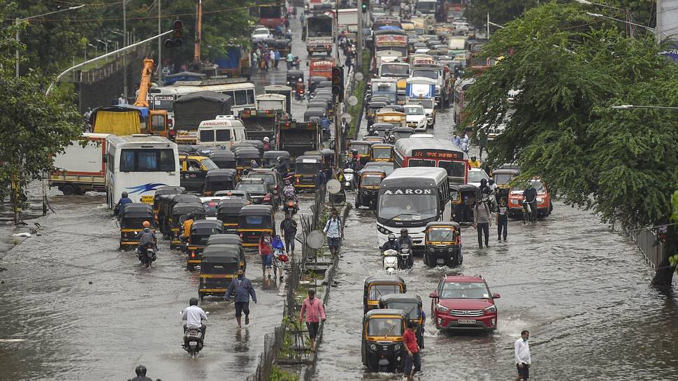 Heavy rains in Mumbai cause waterlogging, disrupt rail and road traffic