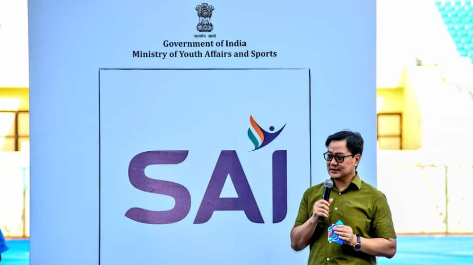 Sports Minister Kiren Rijiju launches Sports Authority of India’s new logo