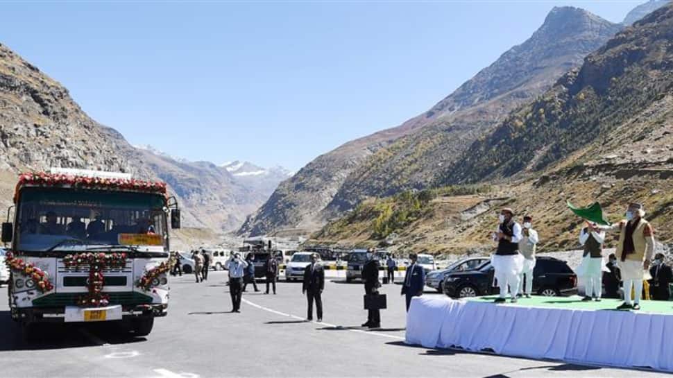 In pics PM Modi inaugurates world's longest highway tunnel in Himachal