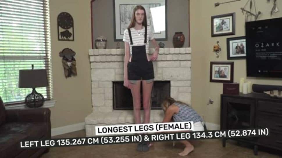 Meet The Girl With Longest Legs In The World Here S What She Wants To Become In Life Viral News Bharat Reporter