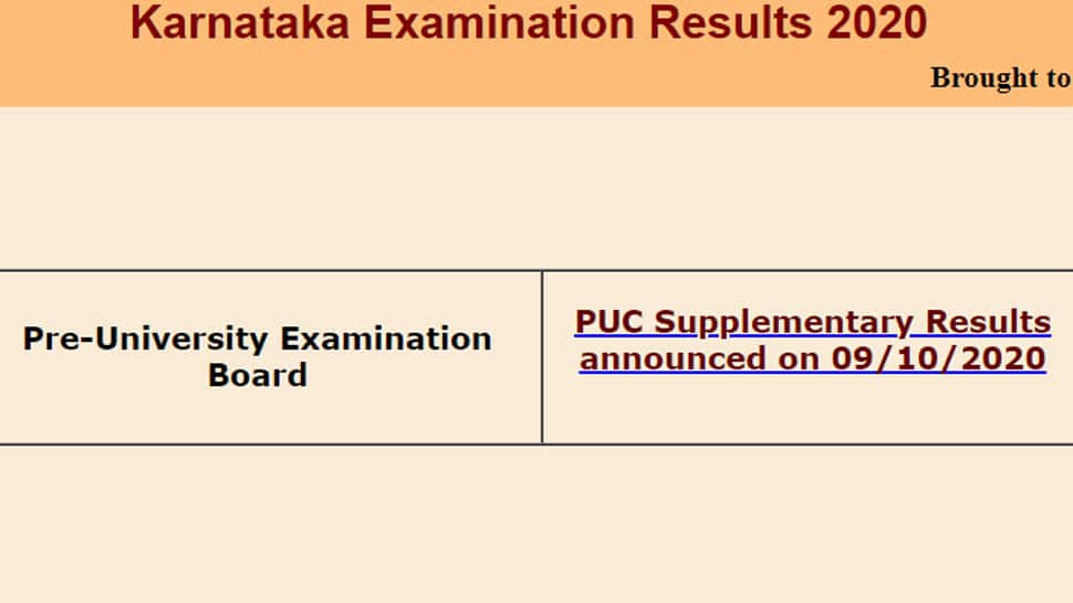 Karnataka 2nd PUC supplementary result 2020 declared at pue.kar.nic.in;  41.28 percent students clear exam | Karnataka News | Zee News