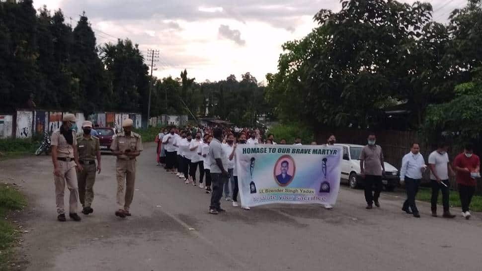 Candlelight march in Arunachal Pradesh to pay tribute to martyred Indian Army soldier