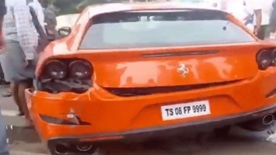 Speeding Ferrari car kills pedestrian in Hyderabad; driver arrested