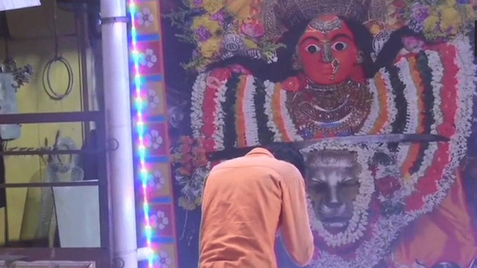 Mumba Devi Temple in Mumbai on first day of Navratri