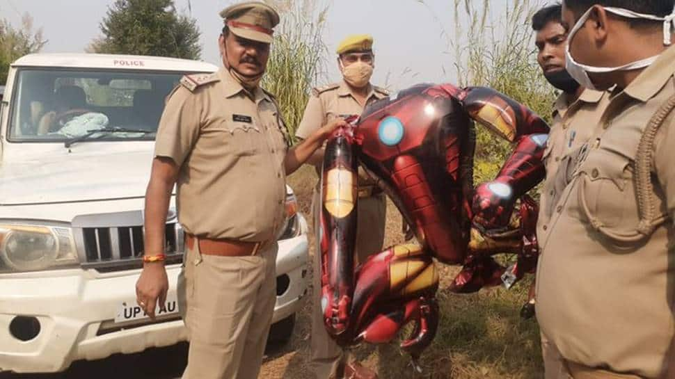 Iron man-shaped balloon in UP sky sparks fear of alien invasion