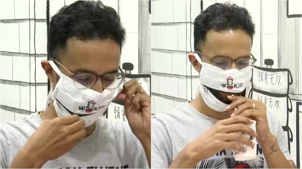 This Kolkata cafe offers masks with zip, customers can eat food without taking it off