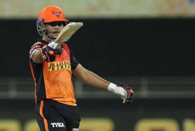 Priyam Garg plays for Sunrisers Hyderabad