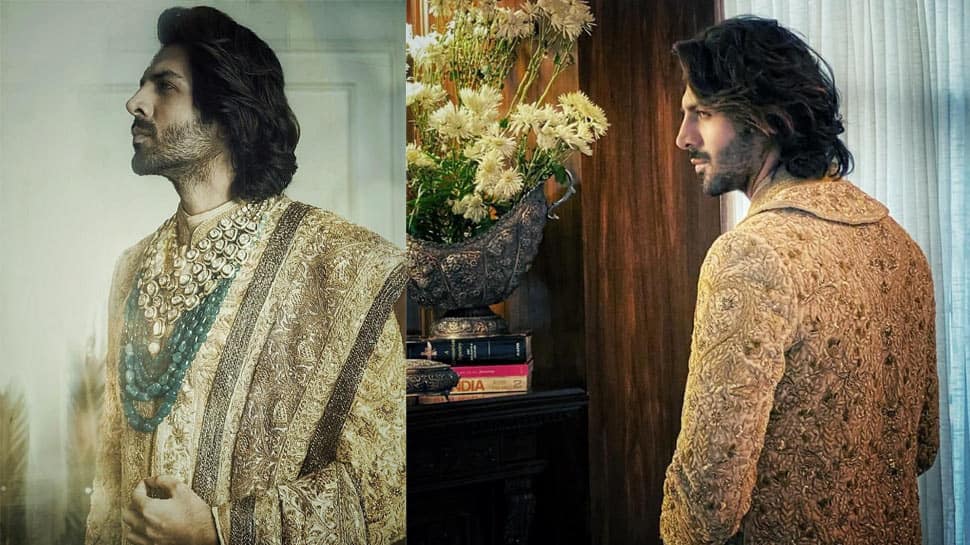 You will be surprised with Kartik Aaryan&#039;s new regal &#039;showstopper&#039; look for Manish Malhotra - Watch