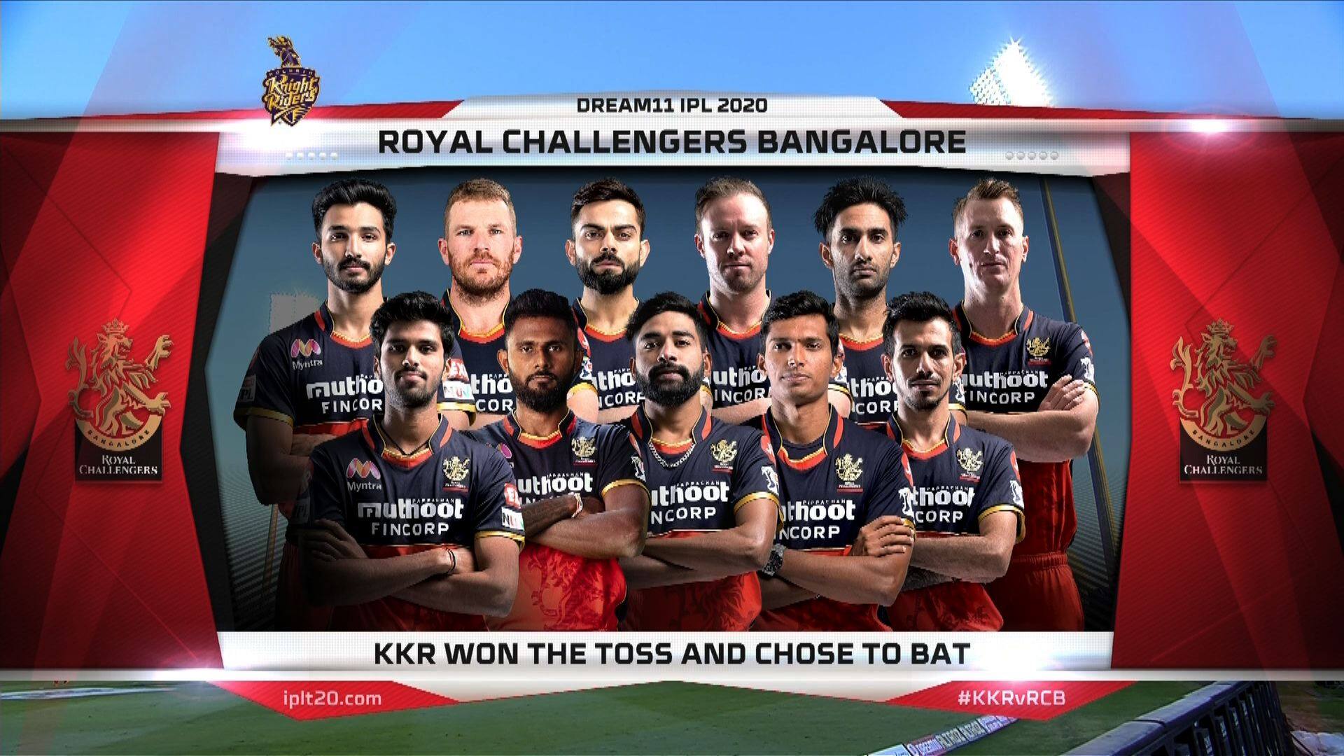 Kolkata Knight Riders Vs Royal Challengers Bangalore Indian Premier League 2020 Match 39 In