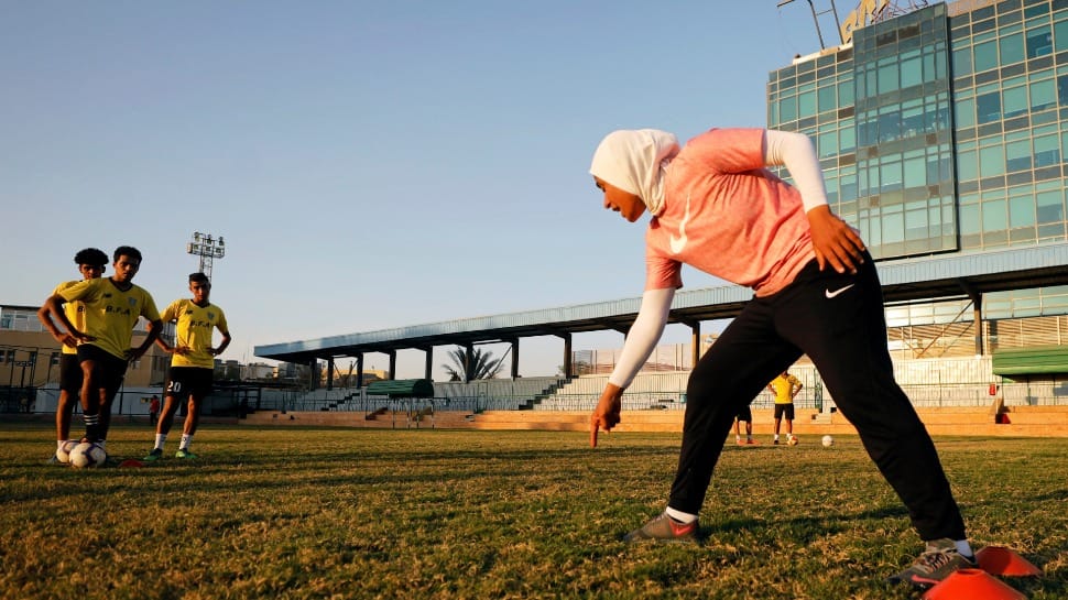 Soccer star Faiza Heidar becomes first woman to coach a men&#039;s pro team in Egypt