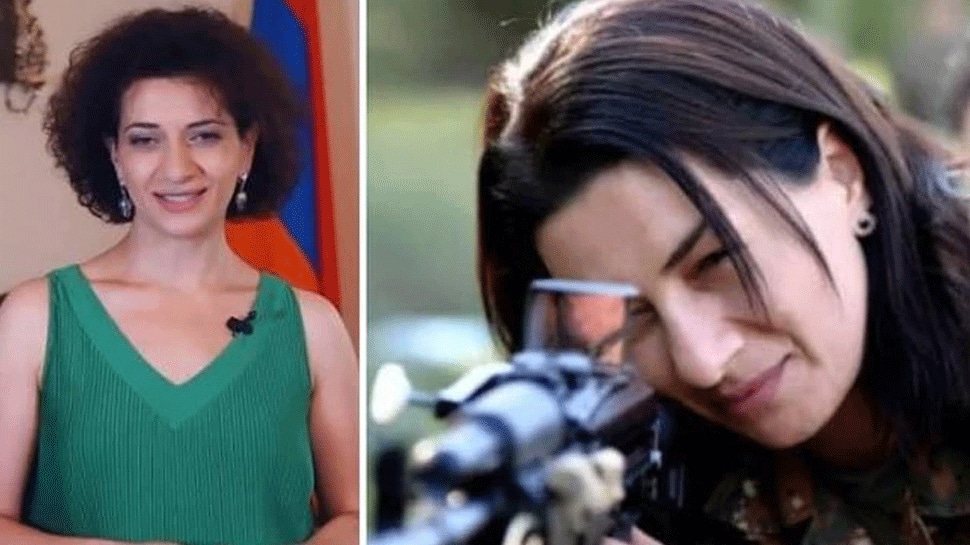 Armenia PM Nikol Pashinyan&#039;s wife Anna Hakobyan takes military training amid war with Azerbaijan