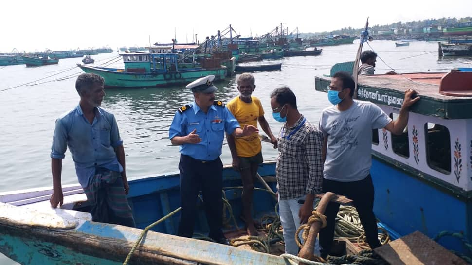 Adrift in Sri Lankan waters, boat carrying four Indian fishermen rescued