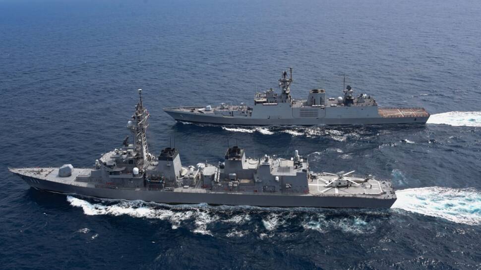 Amid India-China border row, navies of Quad nations kick-start Malabar exercise in Bay of Bengal