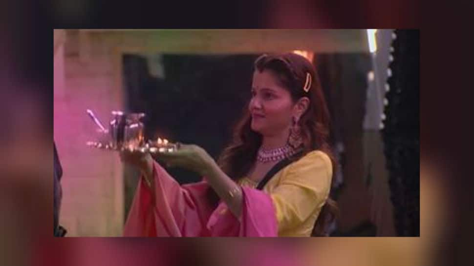 Rubina Dilaik and Abhinav Shukla celebrate Karwa Chauth inside Bigg Boss 14 house, fans love it!