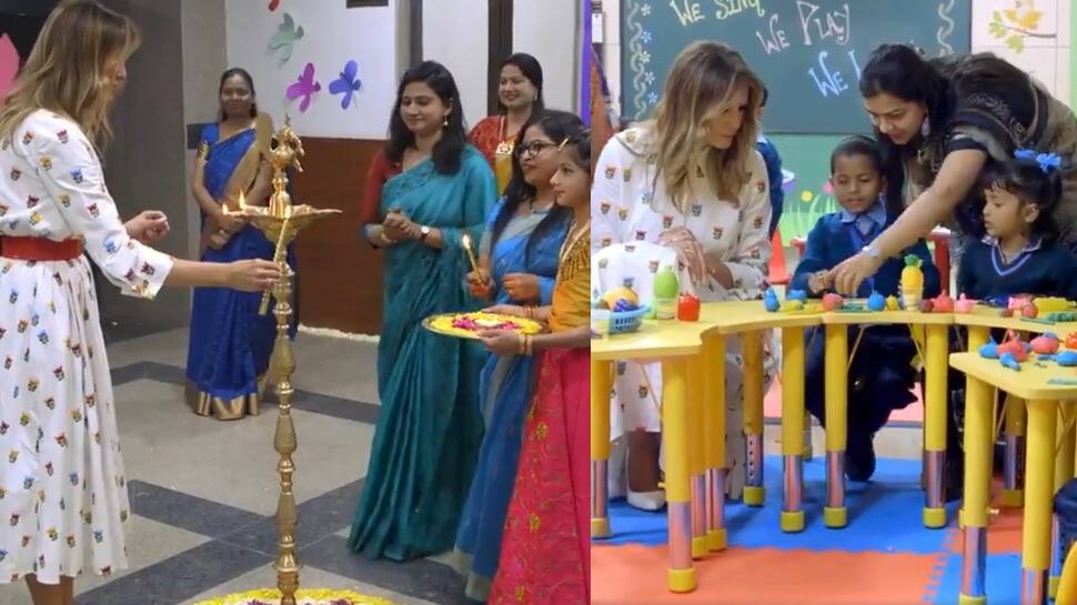 When Melania Trump visited Delhi school as US&#039; first lady; here&#039;s what she said
