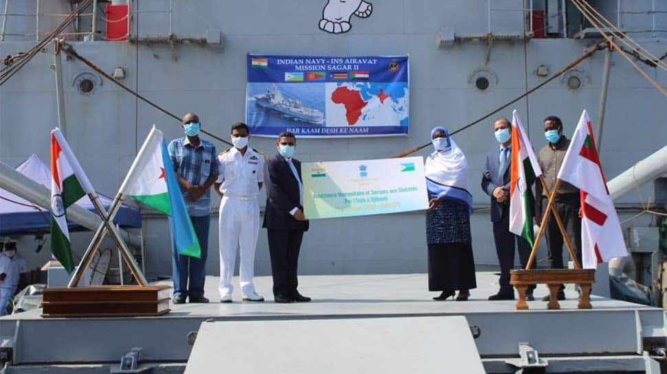 India&#039;s COVID-19 food aid reaches Djibouti as part of Mission Sagar 2India&#039;s COVID-19 food aid reaches Djibouti as part of Mission Sagar 2