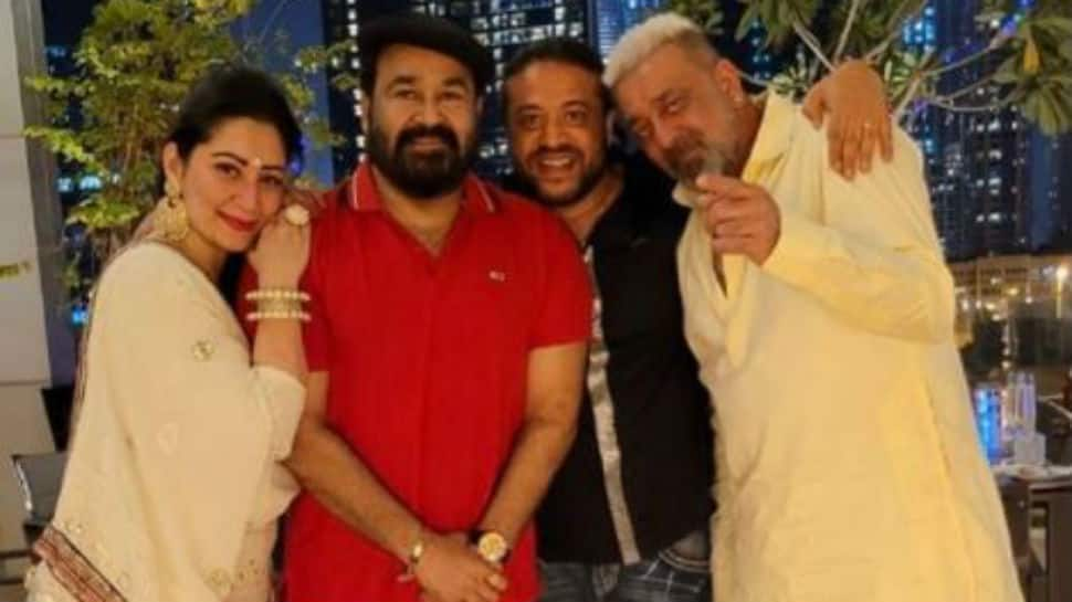 Viral pics from Mohanlal, Sanjay Dutt and Maanayata&#039;s Diwali celebrations in Dubai