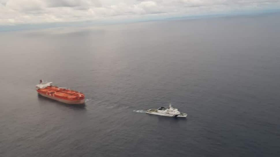 Indian Coast Guard averts mishap off Nicobar, tows drifting oil tanker 