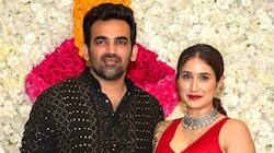 MI extend greetings to Zaheer, Sagarika for completing 3 years of marriage