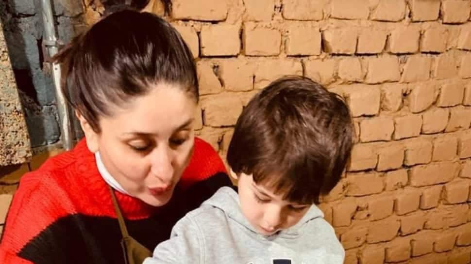 Kareena Kapoor and her &#039;lil man&#039; Taimur enjoy pottery session and pics will make you go aww!