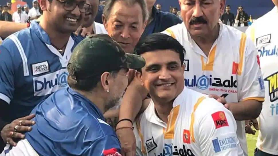 Maradona dies at 60: When the legend visited India to play match vs Sourav Ganguly