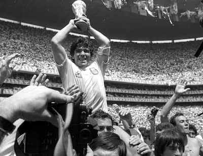 Diego Maradona led Argentina to World Cup 1986