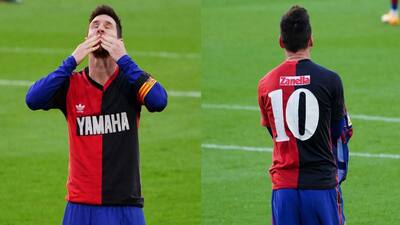 Lionel Messi gives 'Newell's' tribute to 'El Diego'