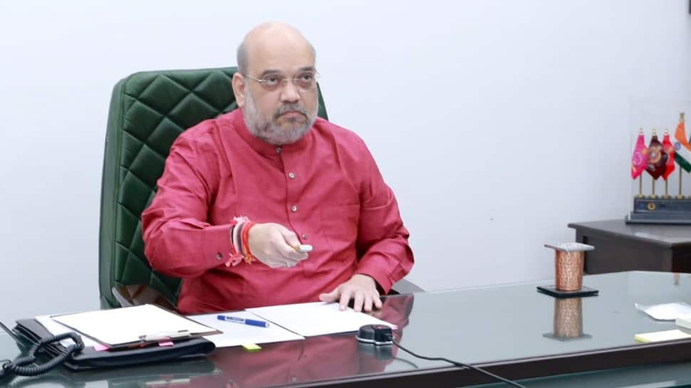 Union Home Minister Amit Shah unveils two flyover bridges in his parliamentary constituency Gandhinagar