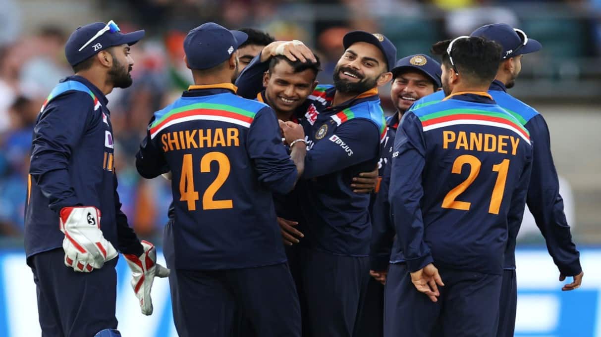 Australia vs India 3rd ODI, WATCH: T Natarajan takes maiden international  wicket in this emotional video! | Cricket News | Zee News