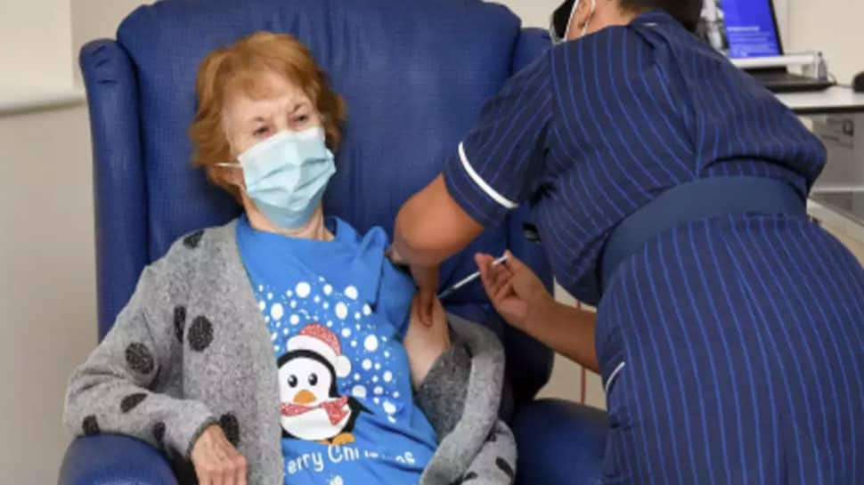 90-year-old British grandmother becomes first person to receive Pfizer anti-COVID jab in &#039;landmark moment&#039;
