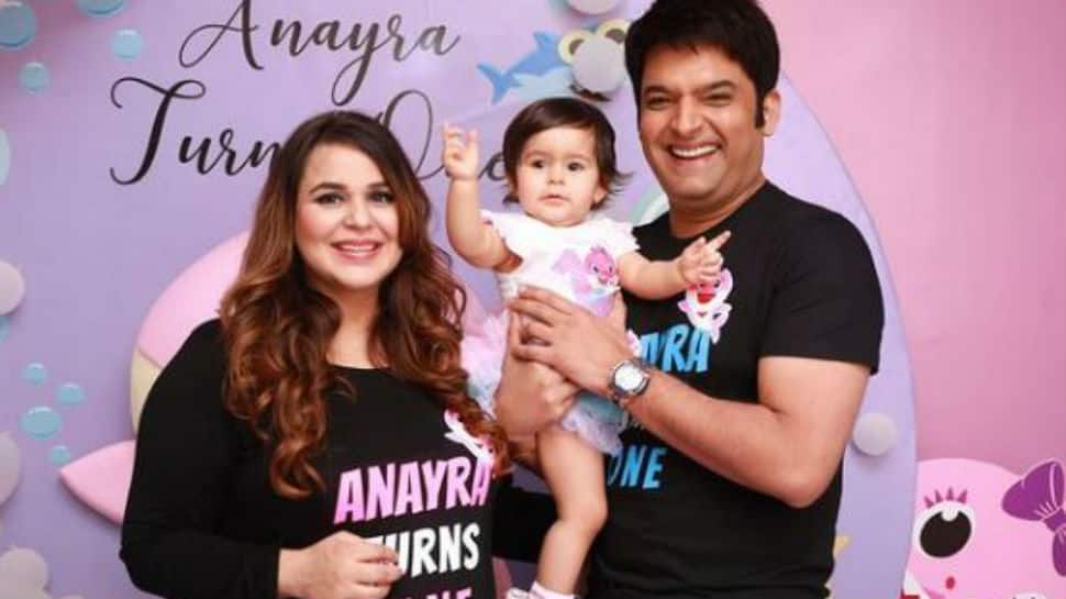 Kapil Sharma and Ginni Chatrath&#039;s daughter Anayra turns 1, pics from her birthday party break the internet!