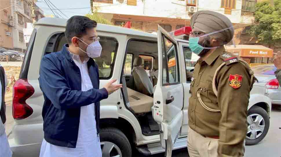 AAP&#039;s Raghav Chadha, other MLAs detained ahead of protest outside Amit Shah&#039;s residence
