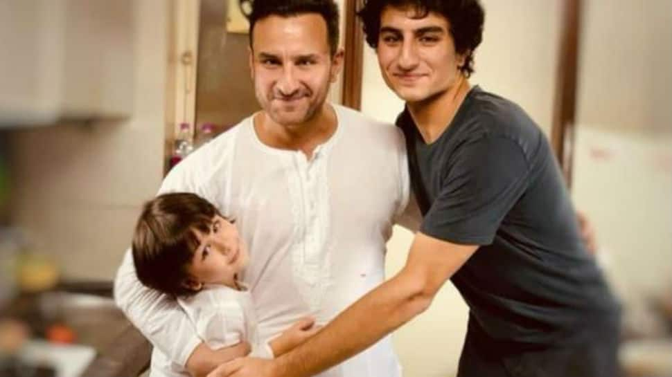 Pic of Kareena Kapoor&#039;s &#039;favourite boys&#039; Saif Ali Khan, Taimur and Ibrahim lights up the internet!