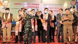 Assam: 64 members of four militant groups surrender before CM Sonowal