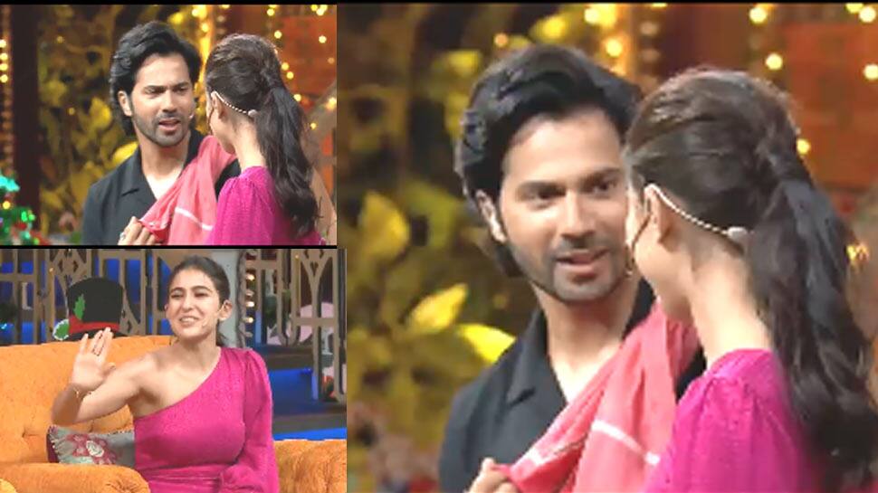 The Kapil Sharma Show: Krushna Abhishek&#039;s hilarious act leaves Varun Dhawan, Sara Ali Khan and Jackky Bhagnani in splits - Watch