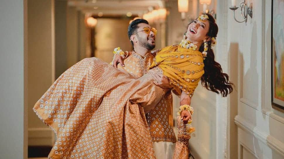 Ahead of her Christmas wedding to Zaid Darbar, Gauahar Khan drops mehendi pictures; see here