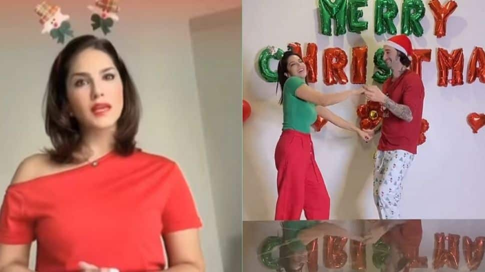 Sunny Leone dances with husband Daniel Weber to ring in Christmas-Watch 