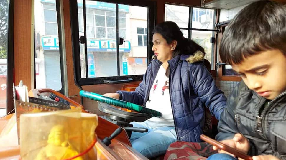 Meet Pooja Devi – the first woman passenger bus driver in Jammu and Kashmir