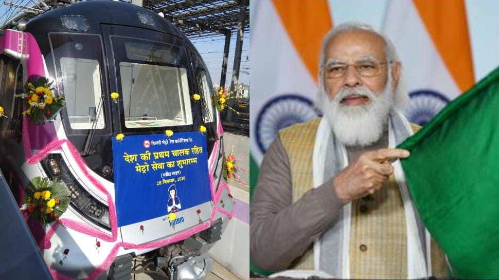 PM Modi inaugurates India&#39;s first fully-automated metro: In Pics | News |  Zee News