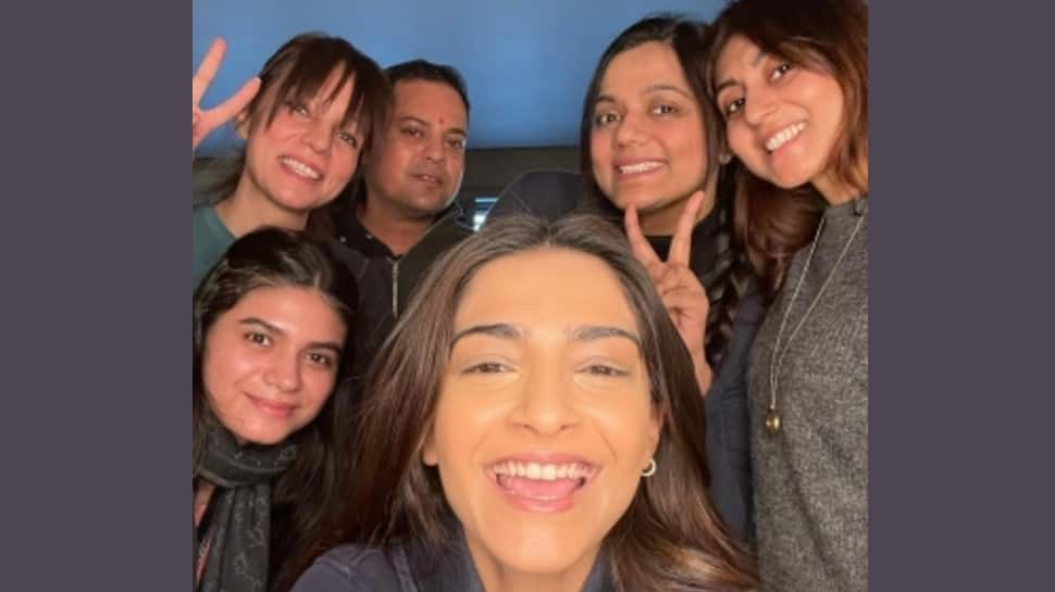 Sonam Kapoor shares picture with team from sets of &#039;Blind&#039;