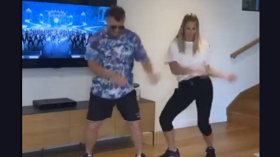 David Warner dances with wife to Mahesh Babu&#039;s Hit Song: Watch